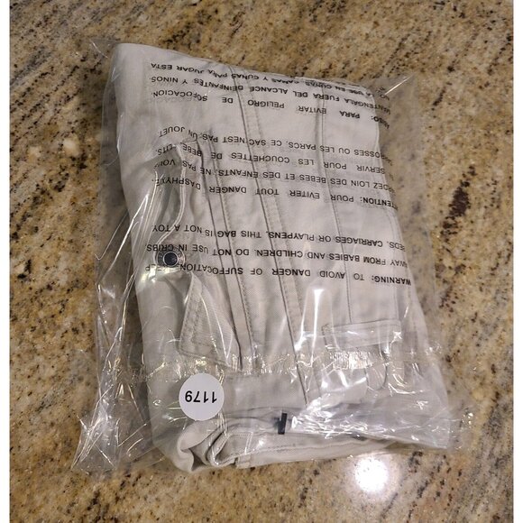 Vintage FADED GLORY Cargo Shorts Missy Size 18 Khaki Tan VTG Y2K High Rise - Picture 14 of 14